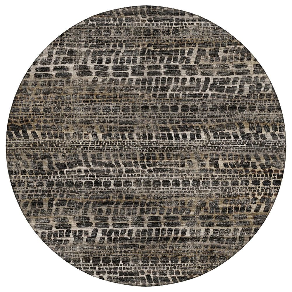Dalyn Rug Company Nexus NX5 Black 8" Round Area Rug, , large
