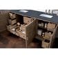 James Martin Vanities Portland 72" Double Bathroom Vanity in Whitewashed Walnut with 3 cm Charcoal Soapstone Quartz Top and Rectangular Sinks, , large