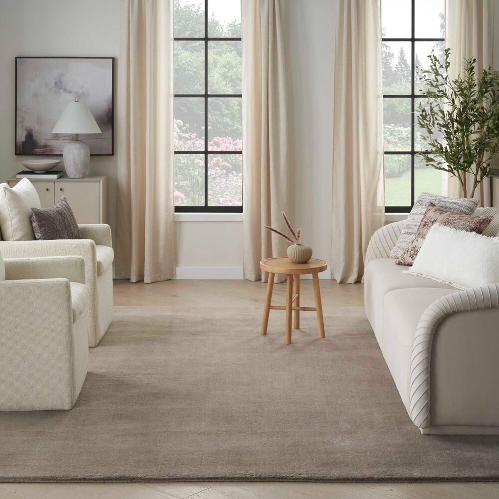 Nourison Plush Cloud 8&#39;6&quot; x 11&#39;6&quot; Taupe Area Rug, , large