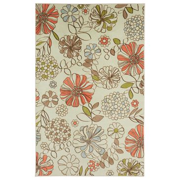Karastan Prismatic 5" x 8" Blue, Cream, Green and Red Kids Area Rug, , large
