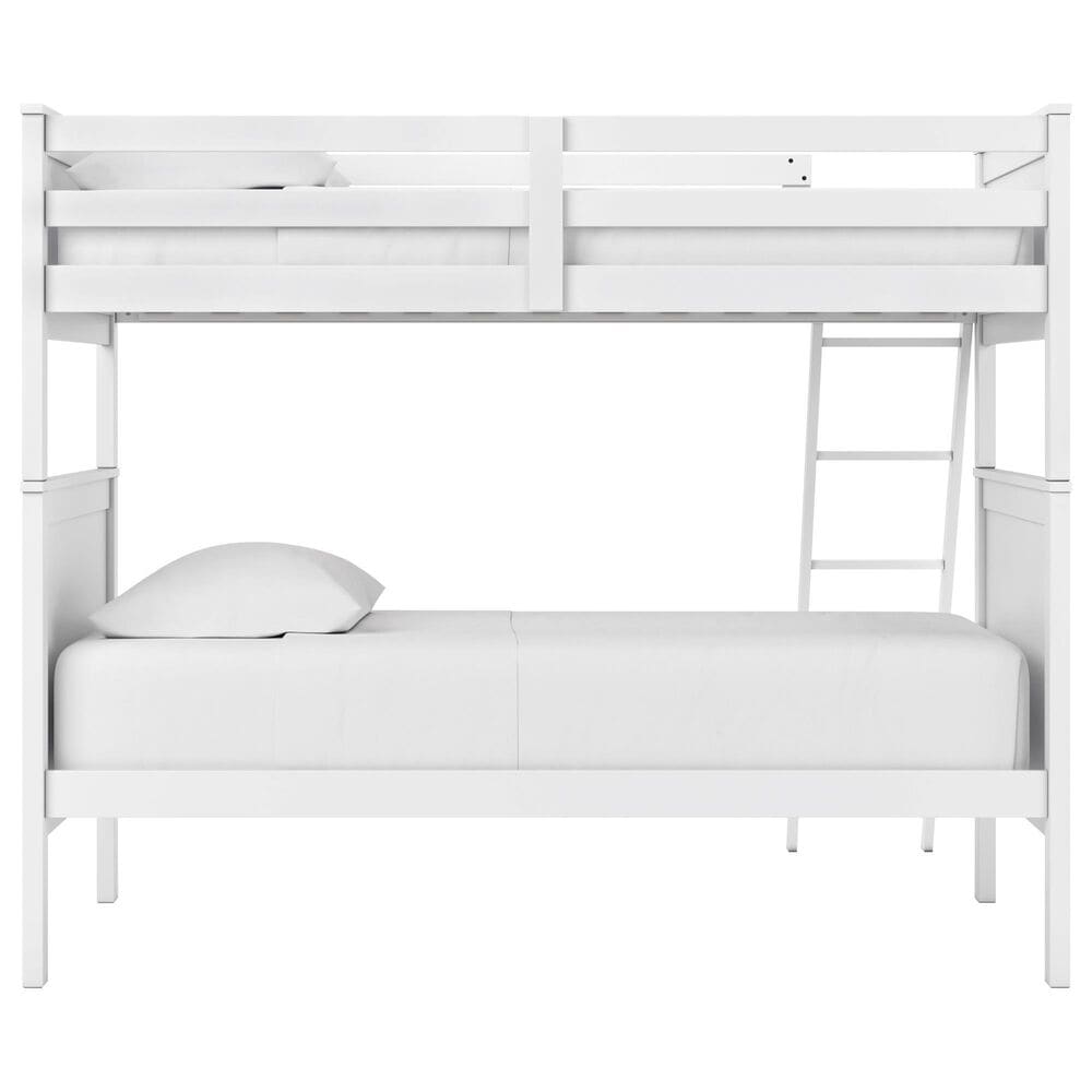 Ashley Nextonfort Twin over Twin Bunk Bed in White, , large
