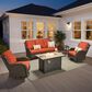 HOMLUX 5-Piece Patio Set in Orange, , large