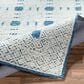 Surya Louvre Dark Blue, Cream and Pale Blue 10" x 14" Area Rug, , large