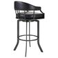 Blue River Edy Swivel 26" Counter Stool with Black Cushion in Mineral, , large