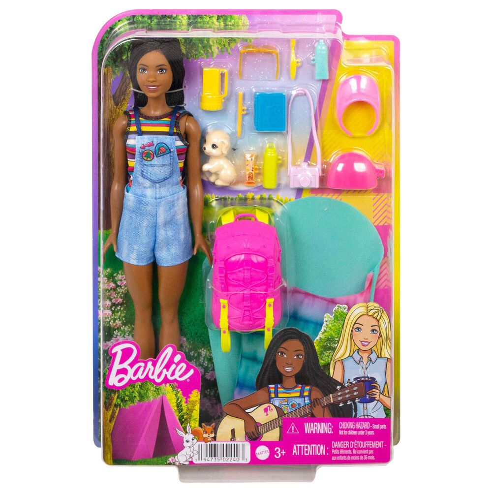 Barbie Brooklyn Camping Doll with Puppy, , large