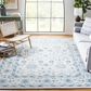 Safavieh Micro-Loop MLP276M 8" x 10" Blue and Ivory Area Rug, , large
