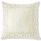 K & K Interiors 20" Square Moroccan Cutout Throw Pillow in Cream, , large
