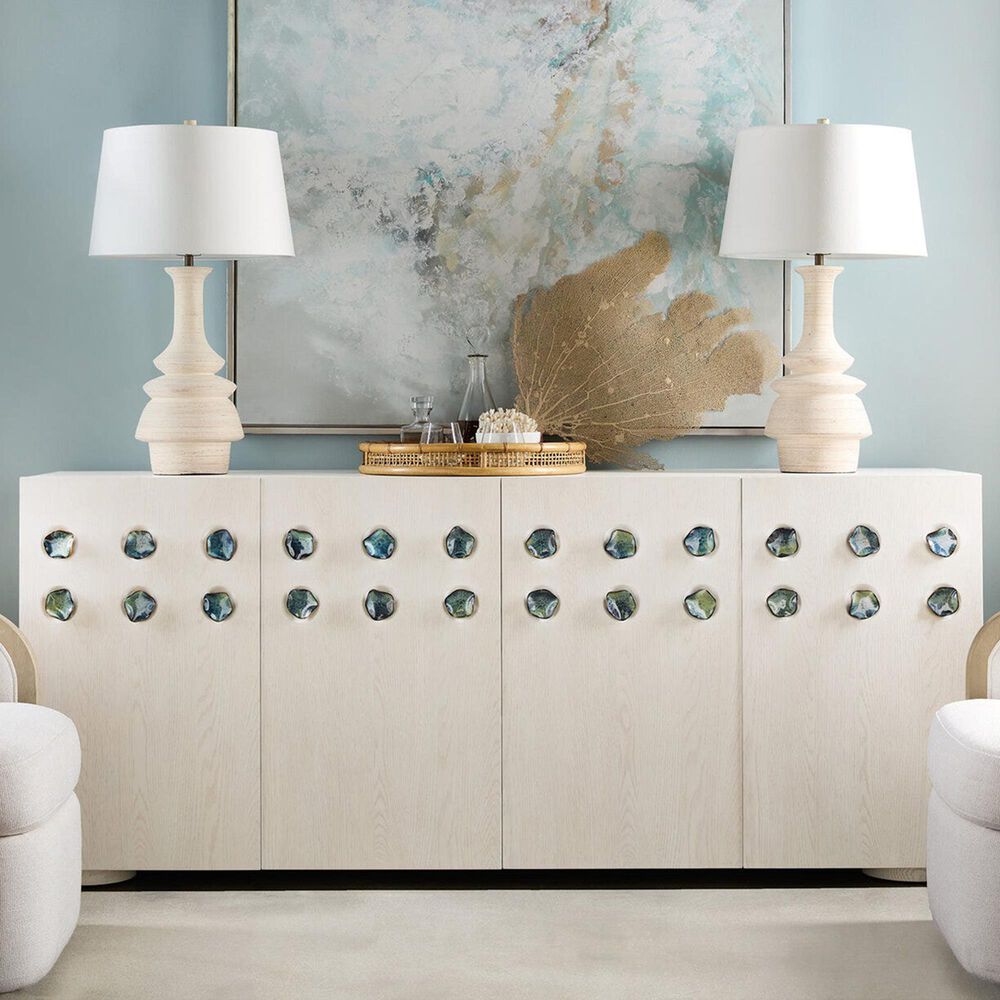 Hooker Furniture Commerce and Market Pilea 80" Entertainment Credenza in White, , large