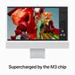 Apple 24-inch iMac with Retina 4.5K display: Apple M3 chip with 8 core CPU and 10 core GPU, 512GB SSD - Silver, , large