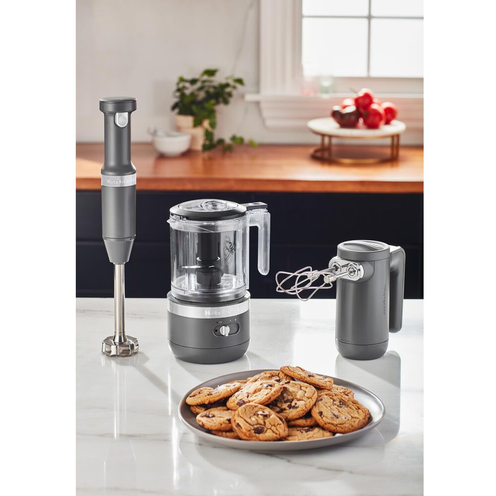 KitchenAid Cordless 5 Cup Food Chopper in Matte Charcoal Grey, , large