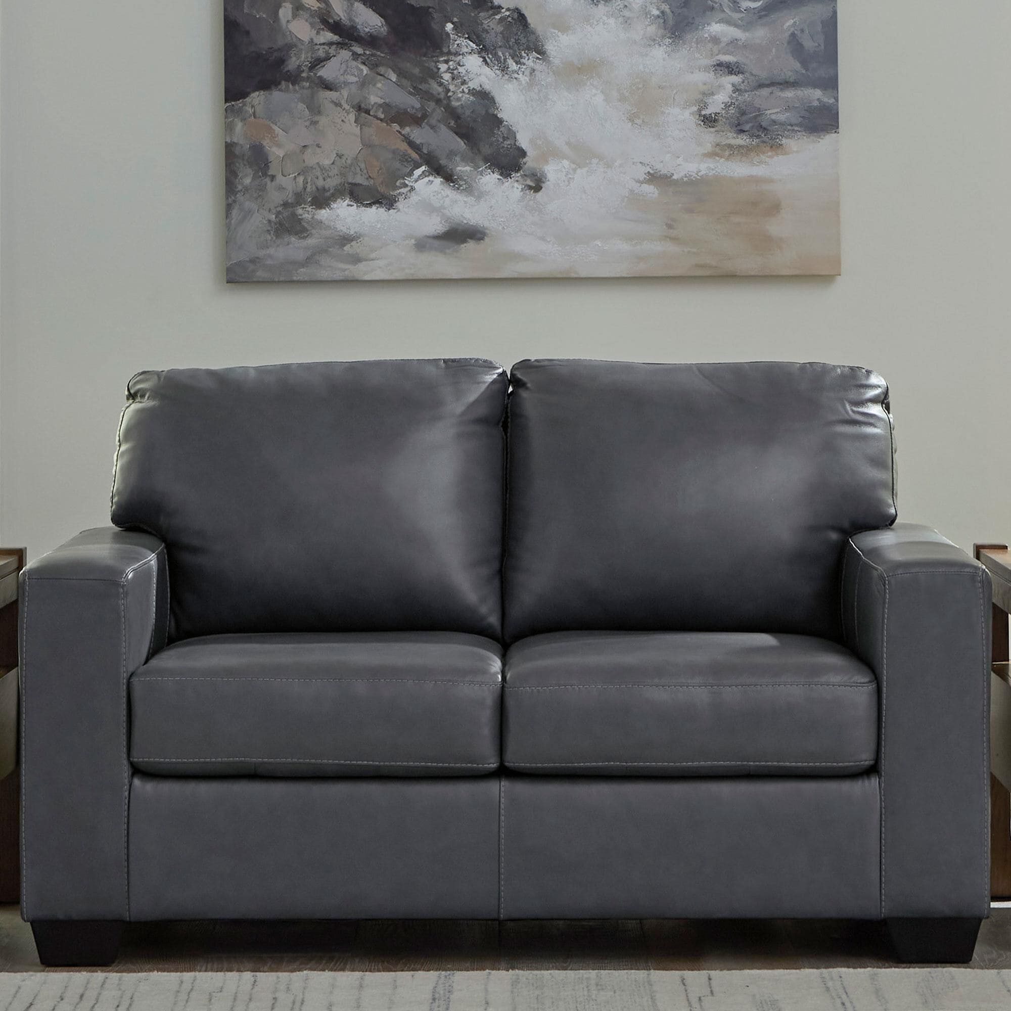 Ashley Bolsena Stationary Loveseat in Admiral