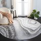 Safavieh Orchard 8" Round Grey and Ivory Area Rug, , large