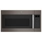 GE Appliances 2-Piece Kitchen Package with 5.3 Cu. Ft. Slide-In Front Control Gas Range and 1.9 Cu. Ft. Over-The-Range Microwave in Fingerprint Resistant Slate and Black, , large