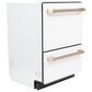 Cafe 24" Double Drawer Dishwasher in Matte White, , large