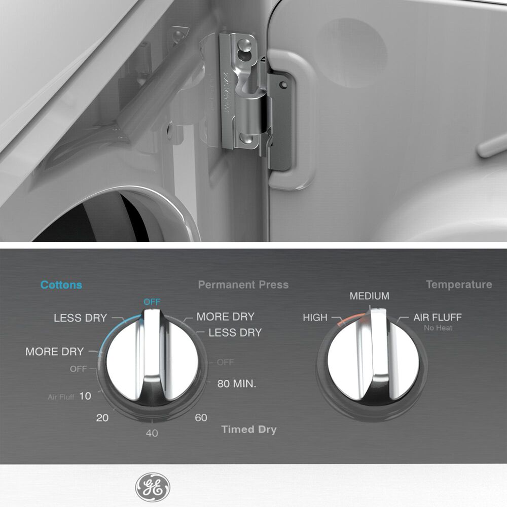 GE 7.4 Cu. Ft. Commercial Electric Dryer with Sensor Dry in White, , large