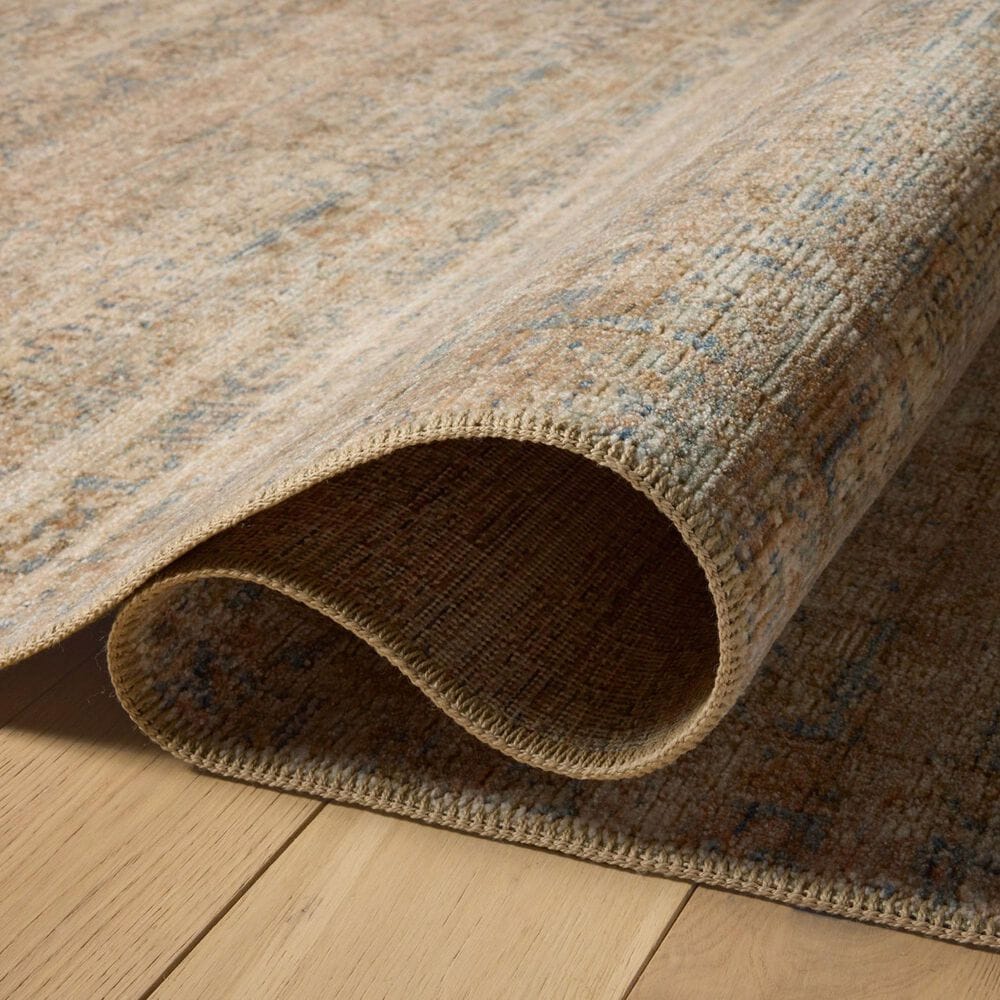 Amber Lewis x Loloi Molly Natural and Denim 2&#39;3&quot; x 3&#39;10&quot; Area Rug, , large