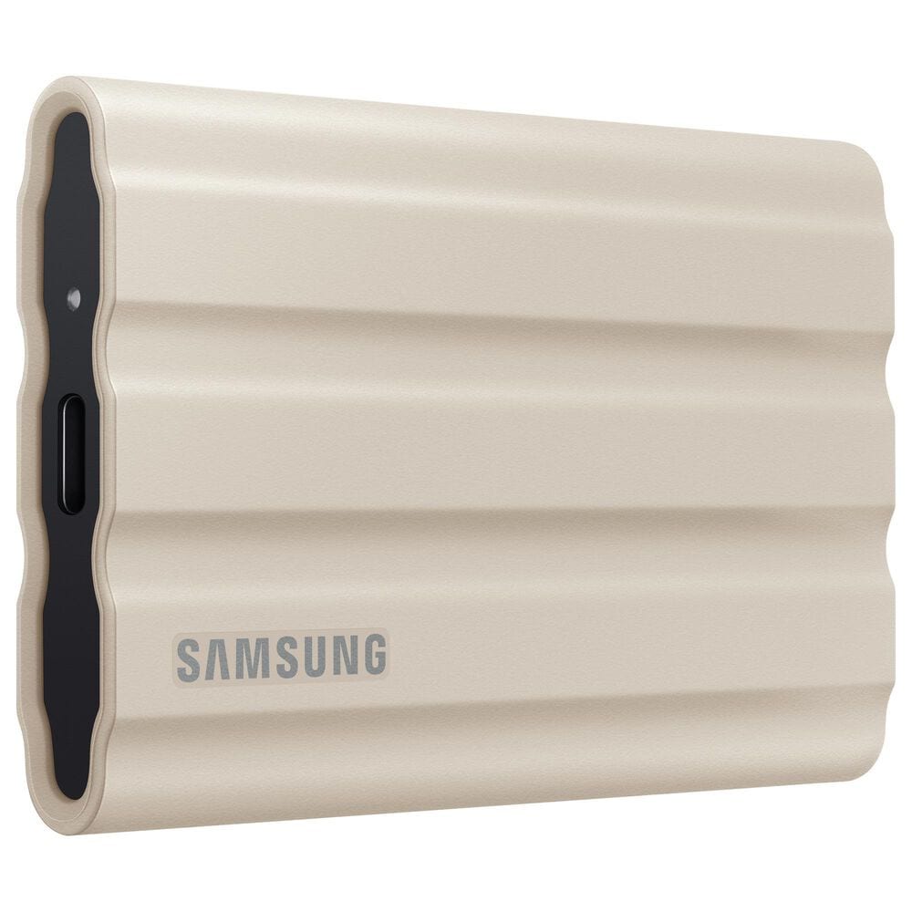 Samsung 1TB T7 Shield Portable External SSD in Beige, , large
