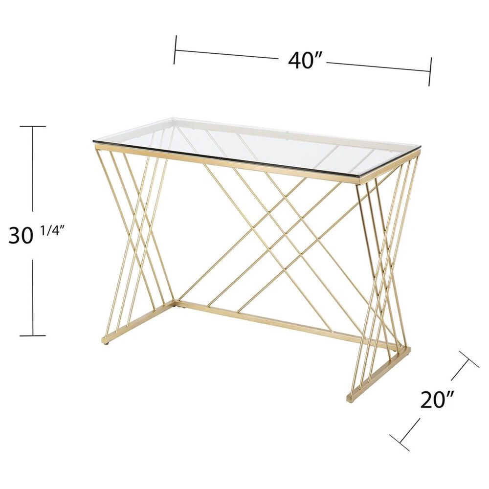 Southern Enterprises Dezby Desk in Gold, , large