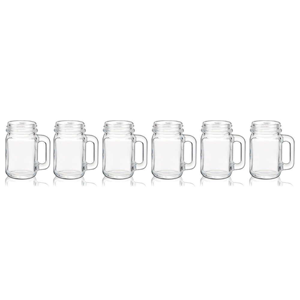 True Mason Jar Shot Glasses in Clear (Set of 6), , large