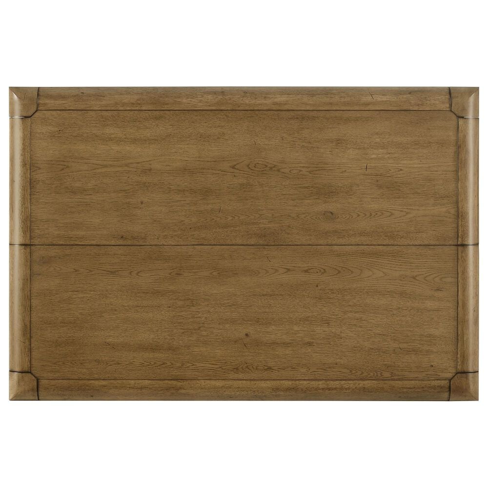 Crown Mark Cockrell Counter Height Extension Table in Antique Brown - Table with 1-18" Leaf, , large