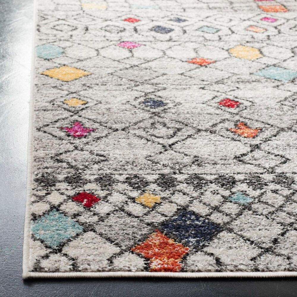 Safavieh Adirondack ADR204F 9&#39; x 12&#39; Light Grey and Fuchsia Area Rug, , large