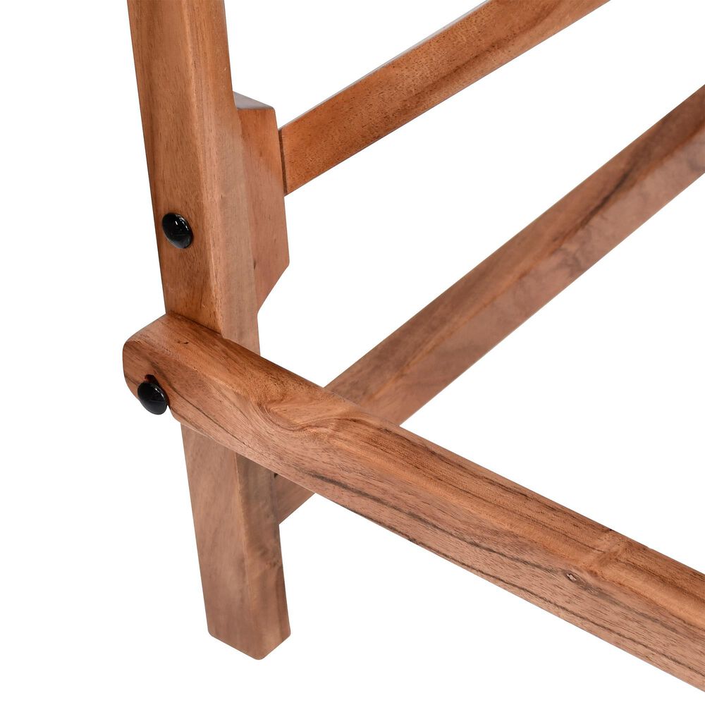 Home Trends &amp; Design Solid Oak Folding Counter Stool in Antique Whiskey, , large