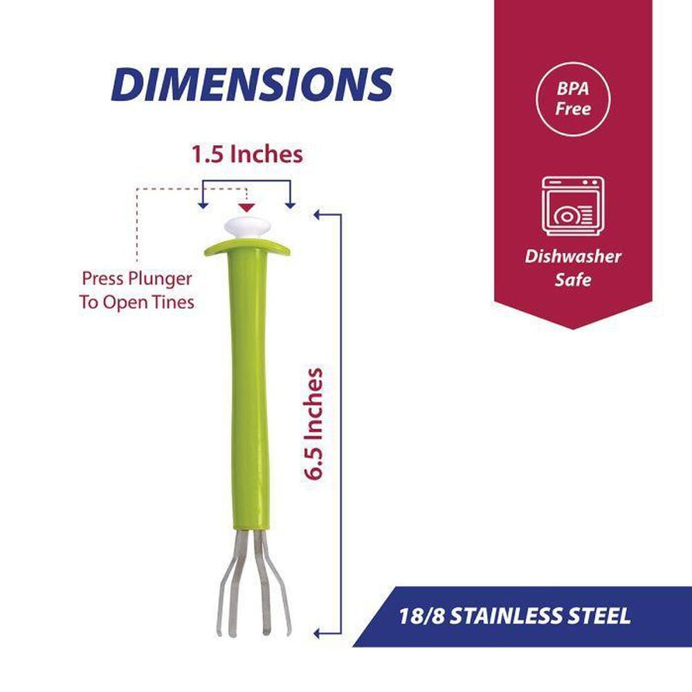 HIC Kitchen Olive Pickle Picker in Olive Green, , large