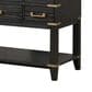 Lexora Home Norwalk 48" Single Bathroom Vanity in Black Oak with White Carrara Marble Top and Rectangle Sink, , large