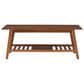 Linon Home Decor Charlotte Coffee Table in Warm Walnut, , large