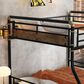 Hearth and Haven Full XL over Queen Detachable Bunk Bed in Black, , large
