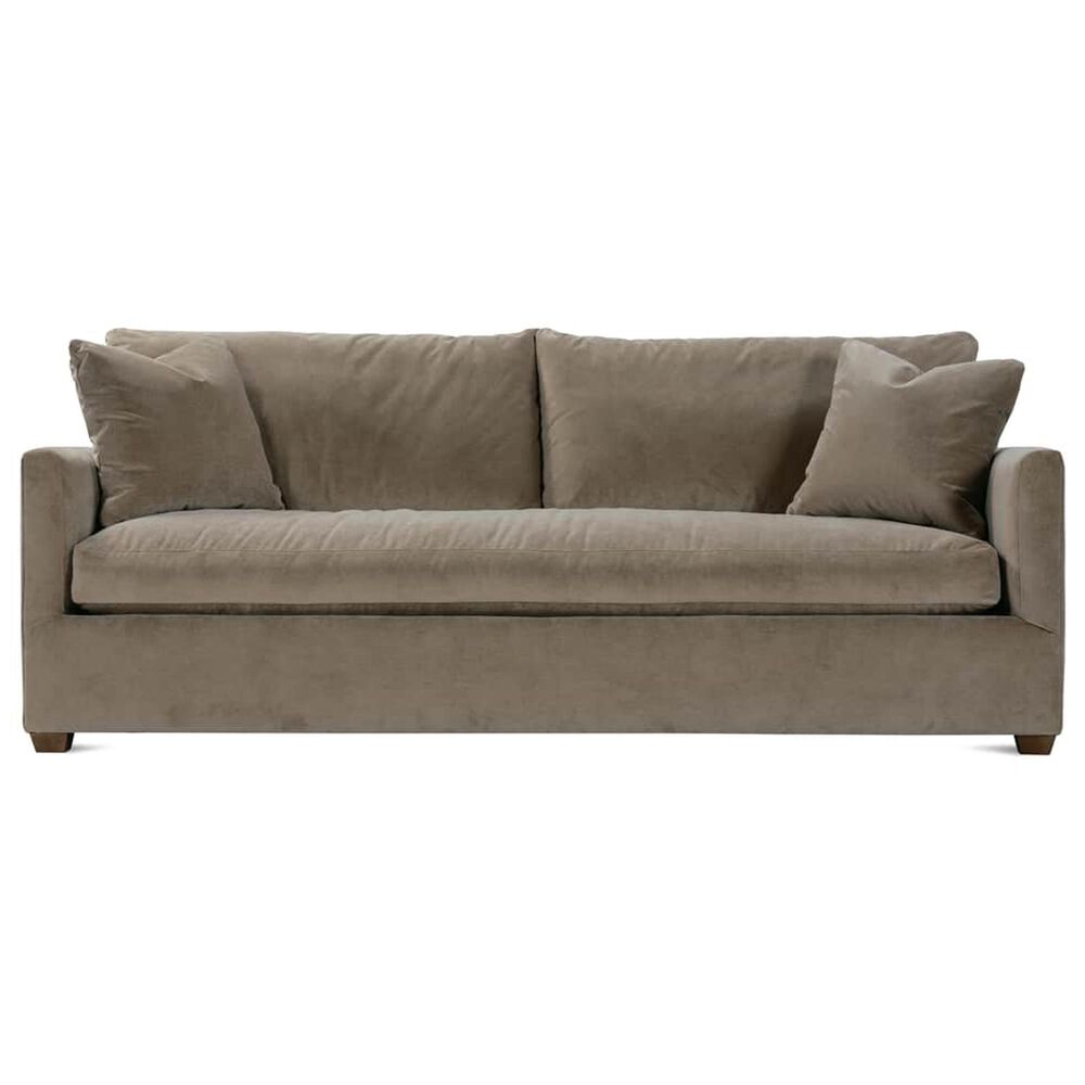 Rowe Furniture Lilah Stationary Sofa in Fawn Brushed Velvet, , large