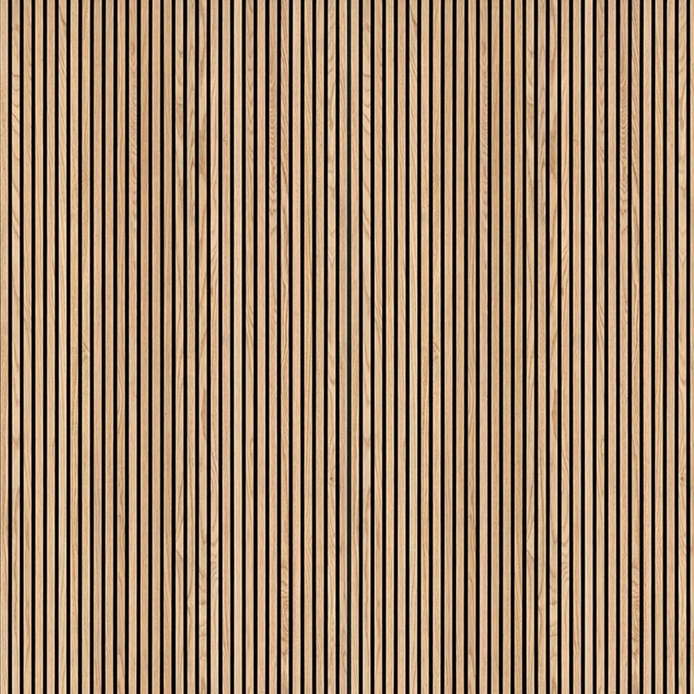 MS International Acoustic Wood Slat 9.5" x 94.5" Wall Panels in Natural, , large