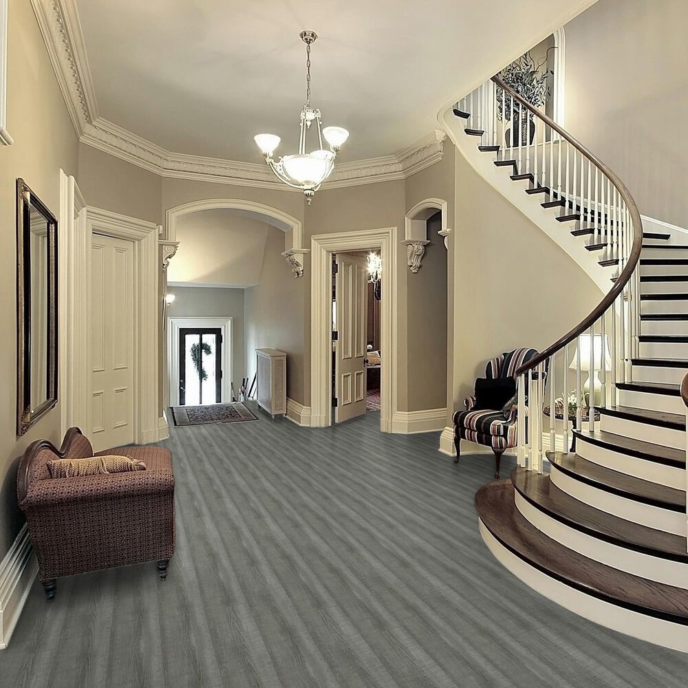 Premier Sawmill Road Stone Gray 7.25&quot; x 48&quot; Luxury Vinyl Plank, , large