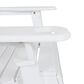 Hearth and Haven Bellwood Outdoor Foldable Adirondack Chair with Cup Holder in White, , large