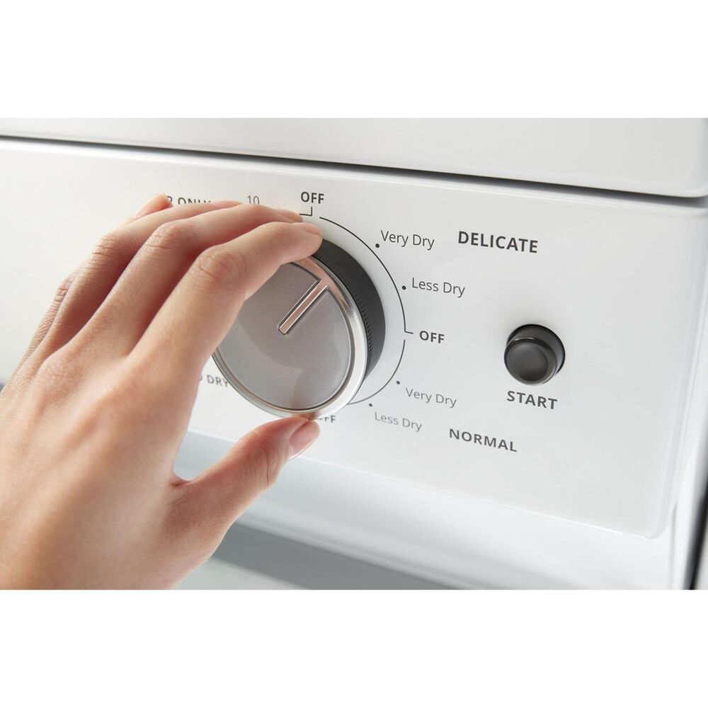Whirlpool 1.6 Cu. Ft. Electric Stacked Laundry in White, , large
