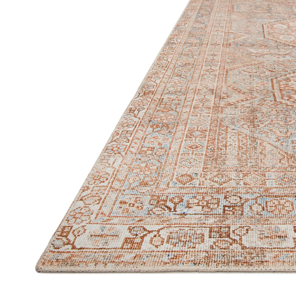 Chris Loves Julia x Loloi Jules 2&#39; x 5&#39; Tangerine and Mist Area Rug, , large