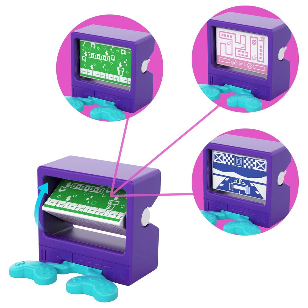 Polly Pocket Race and Rock Arcade Playset, , large
