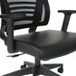 OSP Home Office Chair with Faux Leather Seat in Black, , large