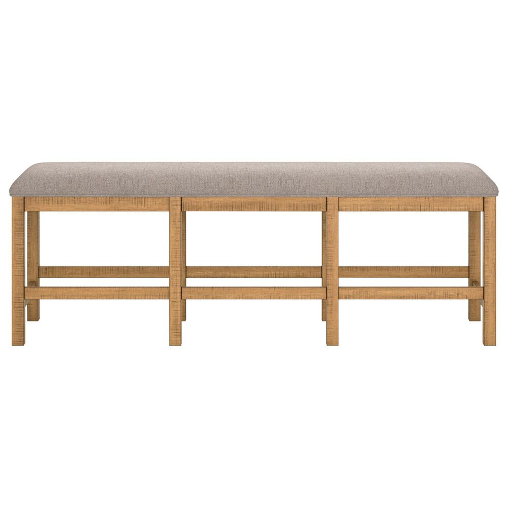 Ashley Havonplane 72&quot; Counter Height Bench in Light Brown, , large