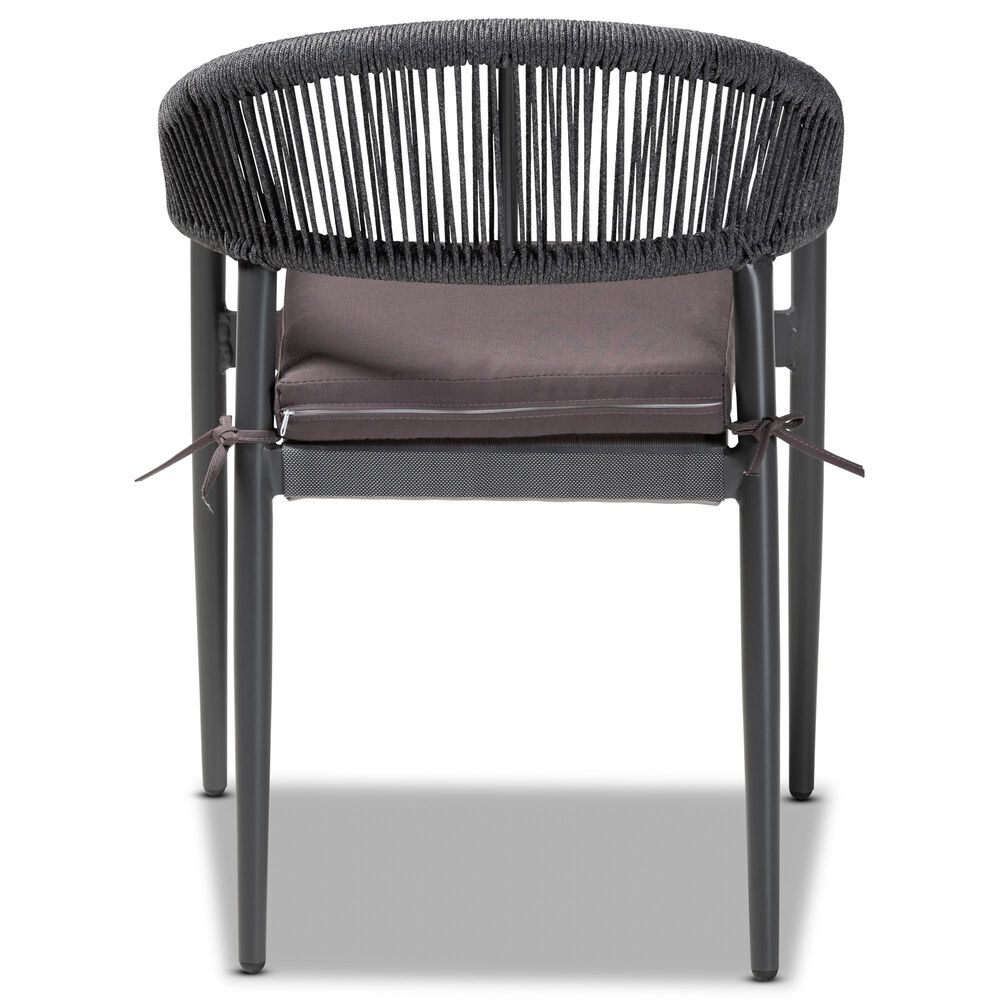 Baxton Studio Wendell Patio Dining Chair in Grey, , large