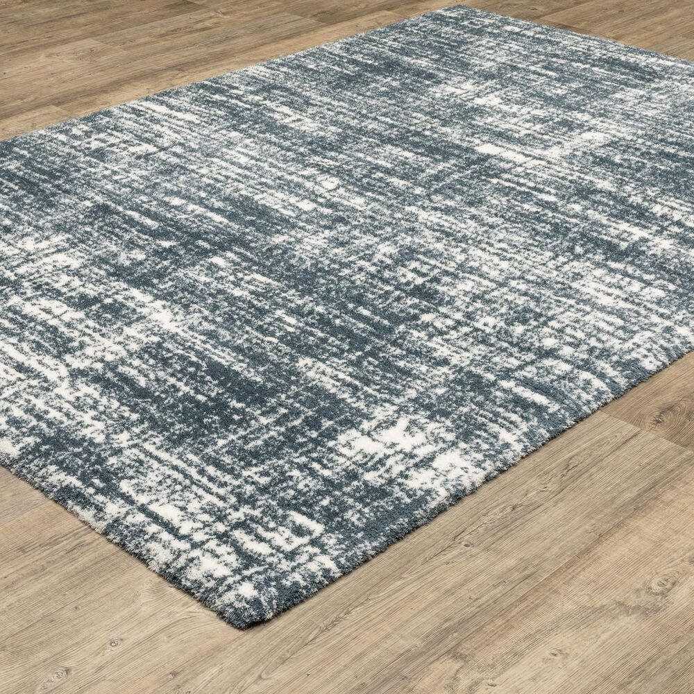 Oriental Weavers Galileo GAL08 Blue and Ivory 6&#39;7&quot; x 9&#39;6&quot; Area Rug, , large