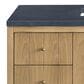 James Martin Vanities Hudson 48" Single Bathroom Vanity in Light Natural Oak with 3 cm Charcoal Soapstone Quartz Top and Rectangular Sink, , large