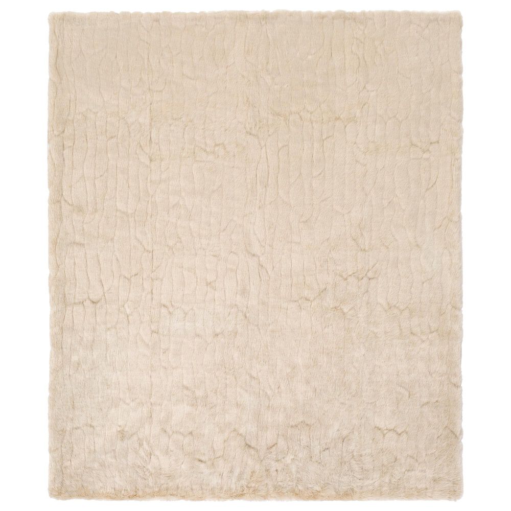 Surya Giselle 50" x 70" Throw in Ivory and Taupe, , large