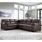 Ashley WillowBend 3-Piece Sectional with LAF Sofa in Umber, , large