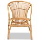 Baxton Studio Murai Arm Chair in Natural Brown, , large