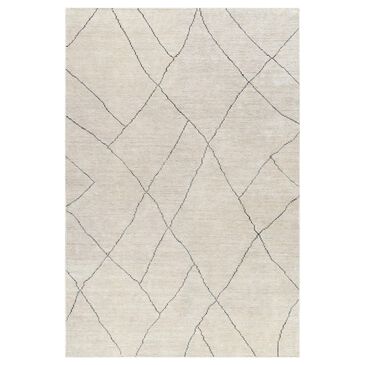 Surya Nalan 2" x 3" Off-White, Charcoal and Black Area Rug, , large
