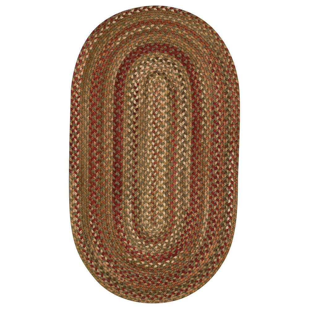 Capel Homecoming 0048-200 1"8" x 2"6" Oval Evergreen Area Rug, , large