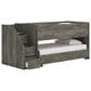 Ashley Frandern Twin over Twin Loft Bed in Gray, , large