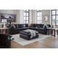 Ashley Emilia 5-Piece Stationary Reversible Sectional in Black, , large