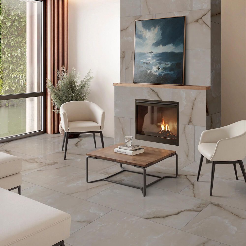 Shaw Astoria Mocha 24" x 48" Matte Porcelain Tile, , large